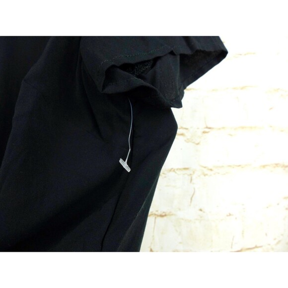 Hot Topic Shirt Women M Black Psychic Reader Tie Front Button Goth Witch Moon - Picture 6 of 13